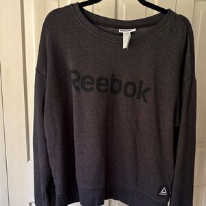 Reebok Dark Gray Sweatshirt. Soft and comfortable.  unisex